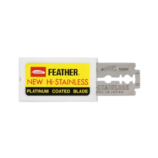 Hojas de afeitar de doble filo Feather, 10 unidades
